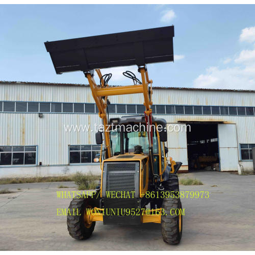 Backhoe loader with enhanced stability